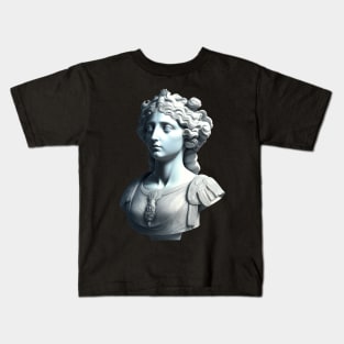 Goddess Minerva Bust Kids T-Shirt